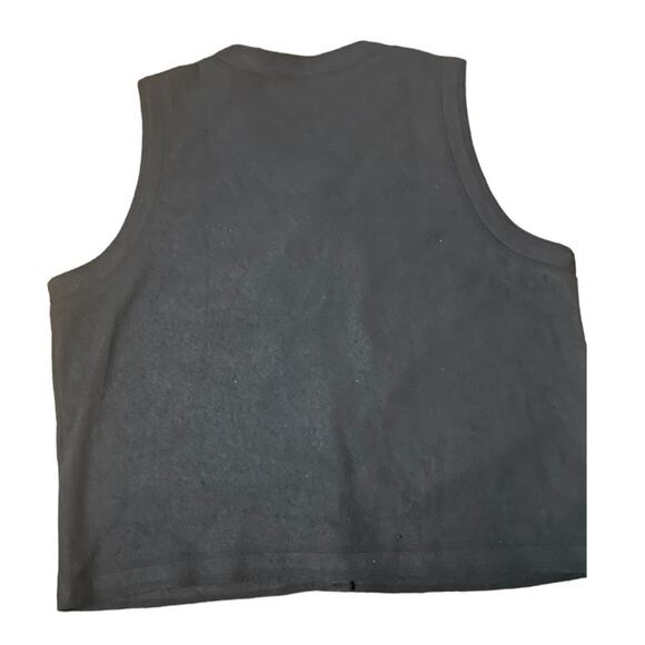 Bechamel Red & Black Buffalo Plaid Snap Vest q - Picture 2 of 4